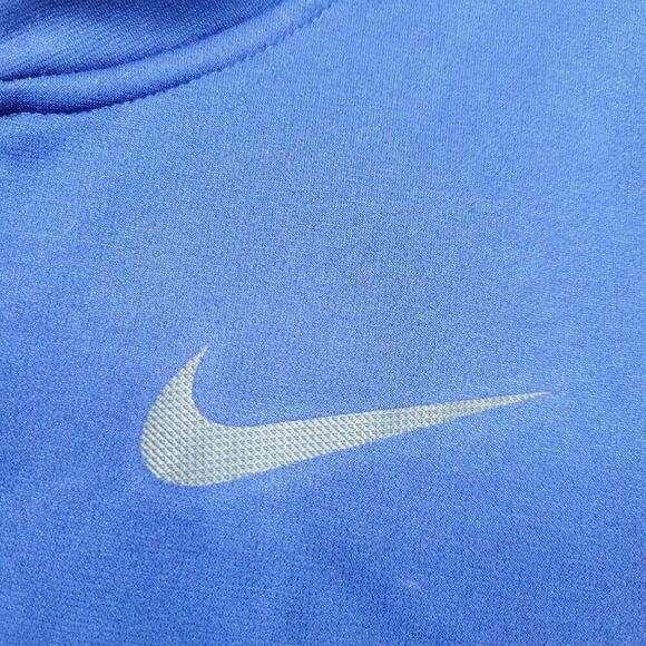 NIKE Dri-Fit Blue & Black 3/4 Zip Athletic Pullover Sweatshirt Mens Size Medium - Picture 7 of 15